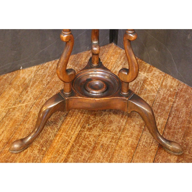 Late 18th Century Circa 1750-80 English Georgian Basin or Wig Stand Table For Sale - Image 5 of 11