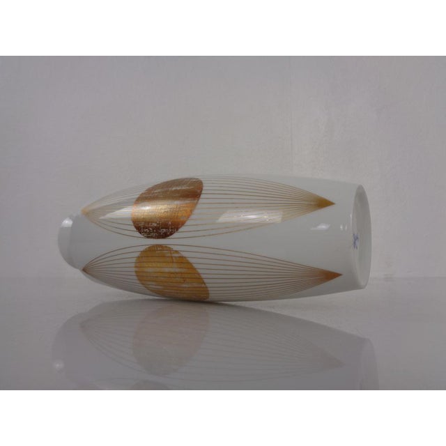 Ceramic Op Art Porcelain Sphere-Ellipses Vase by E.A. Sundermann for Fürstenberg, Germany, 1970s For Sale - Image 7 of 14