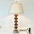 1980s Vintage Boho Chic Hollywood Regency Murano Style Tortoise Glass Stacking Bulbs Table Lamp For Sale - Image 11 of 13