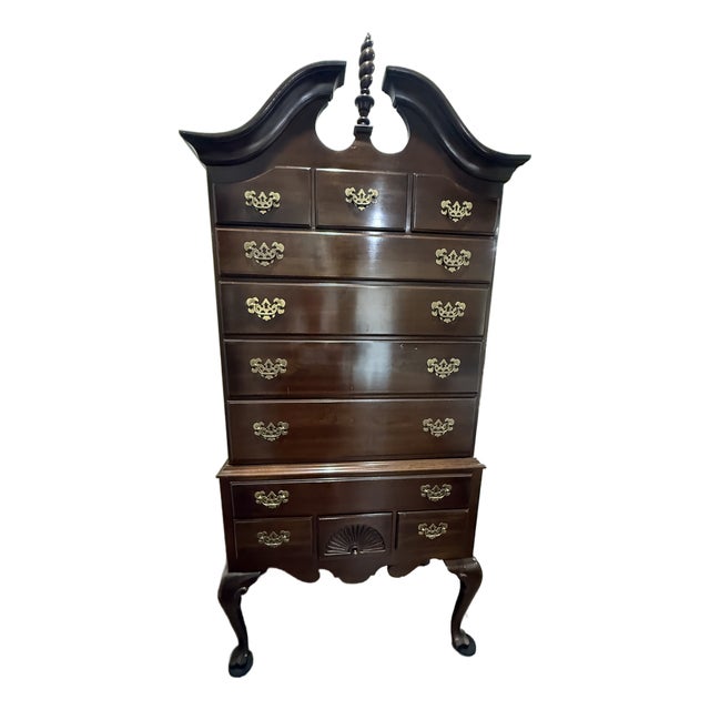Ethan Allen Georgian Court Cherry Highboy For Sale