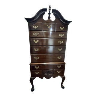 Ethen Allen Georgian Court Cherry Highboy For Sale