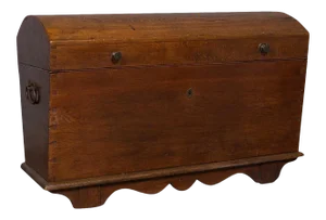 C. 1800 Large Georgian Antique Oak Chest