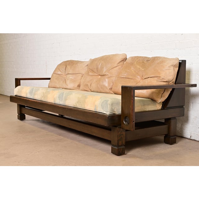 Mid-Century Modern Klaus Rausch Mid-Century Brutalist Geometric Sofa, 1960s For Sale - Image 3 of 13