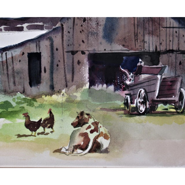 Late 20th Century Jake Lee, The Old Barn For Sale - Image 5 of 7