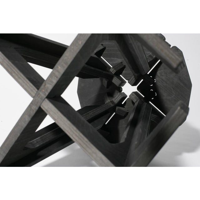 Stack Barstool in Charcoal Black by Konstantin Achkov for Lock For Sale - Image 10 of 15