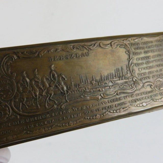 Metal Iserlohn Snuffbox in Brass by J. H. Giese, Breslau, 18th Century For Sale - Image 7 of 14