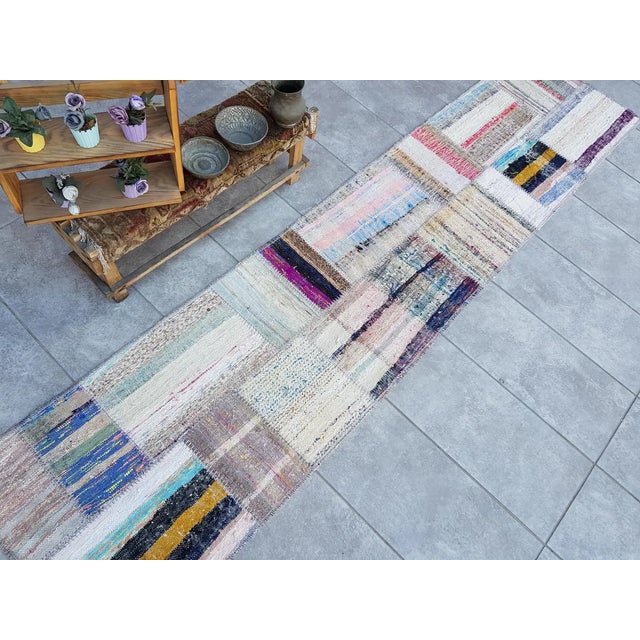 Vintage Anatolian Off White Rug For Sale - Image 4 of 10