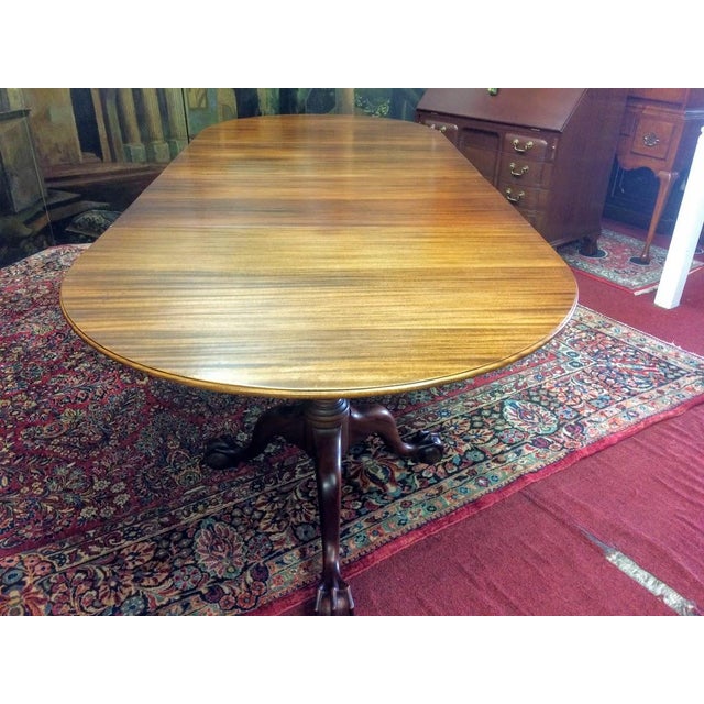 Vintage Colonial Style Dining Table, Two Leaves For Sale - Image 12 of 16