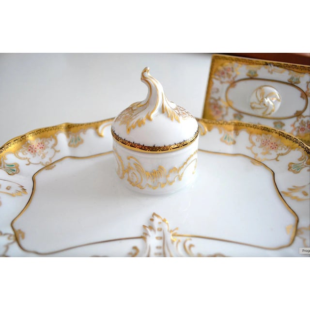 Mid-Century Modern Porcelain Inkstand from Fürstenberg, 1950s For Sale - Image 3 of 12