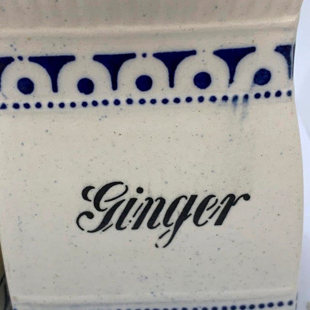 Vintage German Porcelain Spice Jars - Set of 5 For Sale In Tampa - Image 6 of 10