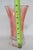 Peach Pink Pressed Glass Vase Wide Opening 10 Panel Ribbed Design Vintage 4756b For Sale - Image 9 of 12