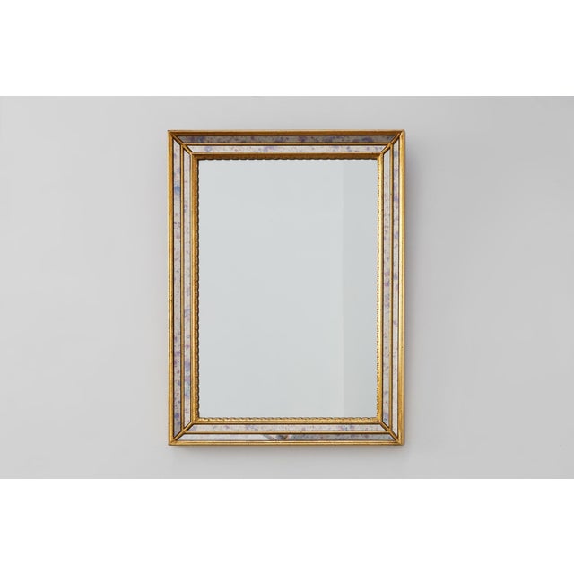 Mid‑Century Modern Gilt Mirror by Deknudt, Belgium, 1970s For Sale - Image 12 of 12
