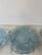 Glass Set of 5 1970s Blue Glass Plates For Sale - Image 7 of 10