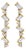 14K Yellow Gold 1/2 Cttw Diamond Zig Zag Drop Earrings (I-J Color, SI2-I1 Clarity) For Sale