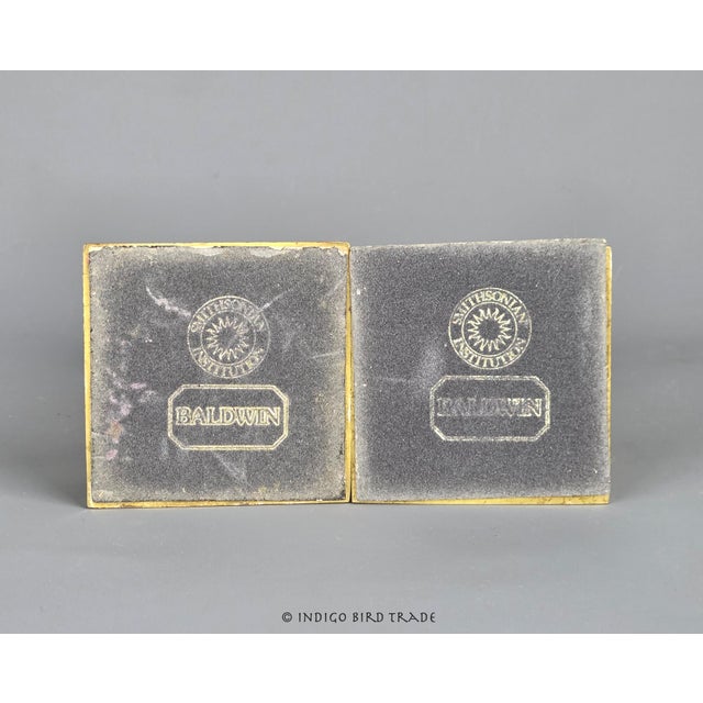 Mid 20th Century Baldwin Smithsonian Fluted Column Candlestick Holders- a Pair For Sale In Greenville, SC - Image 6 of 6