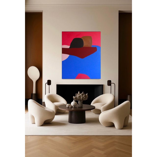 Textile Bodasca, A Hug, 2026, Acrylic Painting on Canvas For Sale - Image 7 of 13