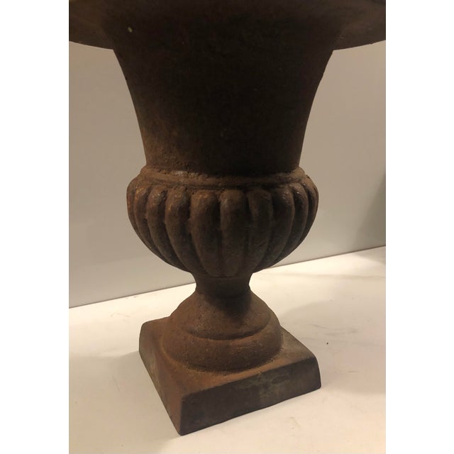 This fabulous (heavy!) Vintage French Cast Iron Urn is the perfect choice if you are looking for an authentic rustic...