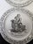 Charming Creamware Creil Plates by Mottahedeh Made in Italy. Different figures depicting French Jobs and French Life....