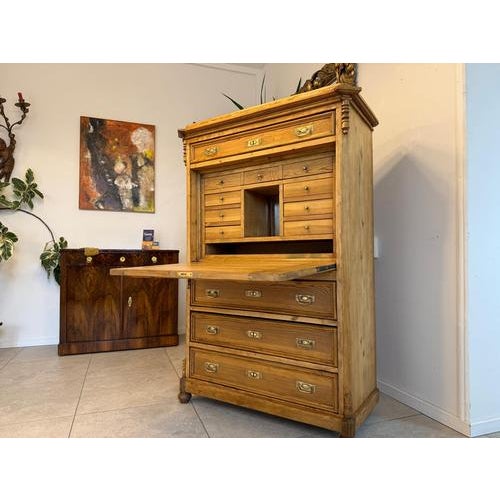 Secretaire in Natural Wood For Sale - Image 17 of 18