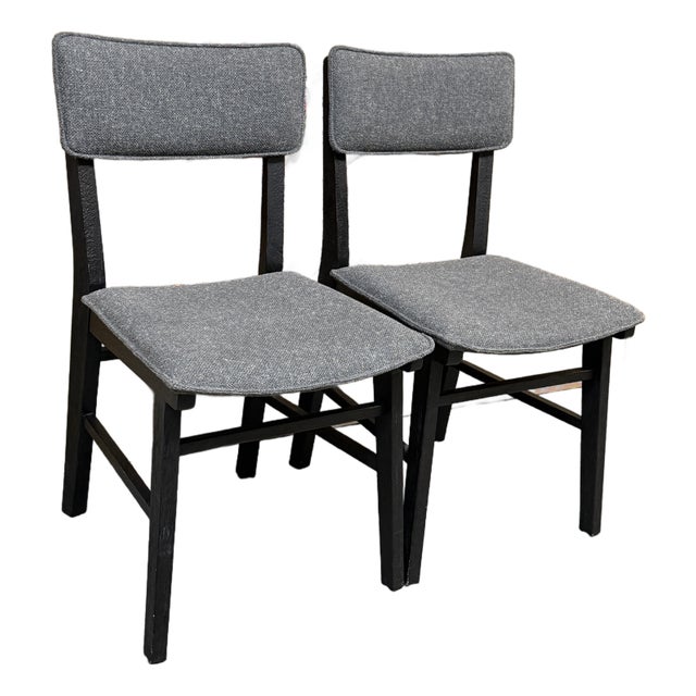 International Atelier Upholstered Dora Side Chairs, Pair For Sale
