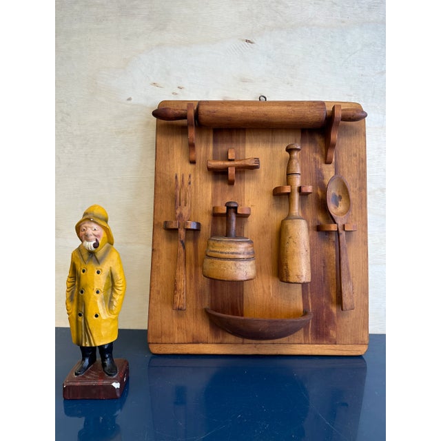 Sharp utilitarian simple Kitchen Wall Tool Art. The simple yet graphically strong piece is presented mounted on a cutting...
