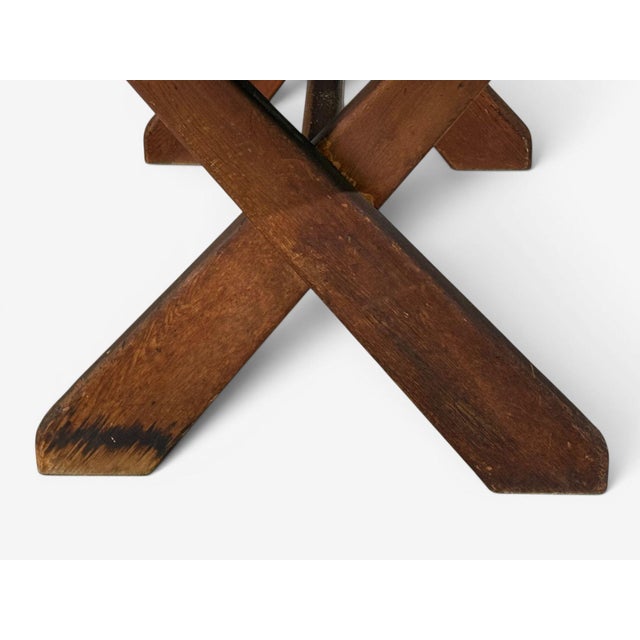 Danish Modern, Brutalist Dining Table, Stained Pine, Denmark, 1960s For Sale - Image 18 of 18