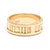 Modern 1990s Tiffany & Co 1995 Band Ring, 18k Yellow Gold, Ring Size 6, Atlas Collection For Sale - Image 3 of 6