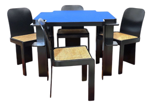 Table and Game Chairs Set from Pierluigi Molinari, 1970s, Set of 5