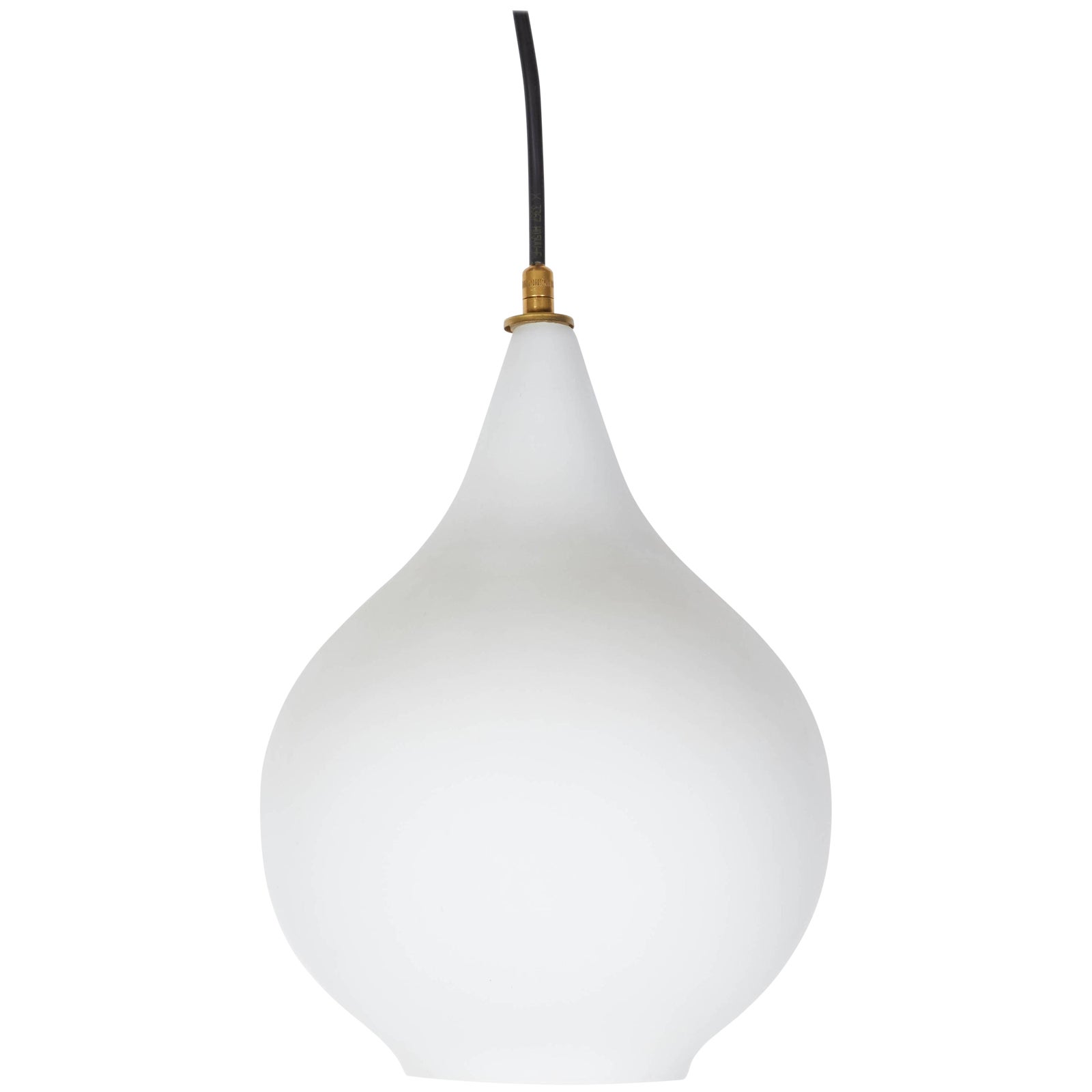 Italian Case Glass Pendant Light 1950s Chairish