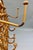 Tan Vintage French Mid-Century Burnt Bamboo & Rattan 6-Hook Coat & Hat Rack, Wall Mount For Sale - Image 8 of 9