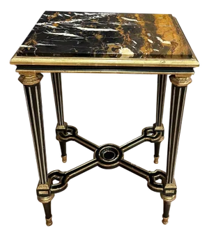 Louis XVI Style Giltwood and Marble Side Table