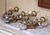 Bring whimsical charm and colorful artistry to a wall with this delightful pair of vintage floral sconces. Crafted in...
