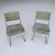 Mid-Century Space Age Chrome Chairs with Green Fabric Upholstery, 1970s, Set of 2 For Sale - Image 11 of 11