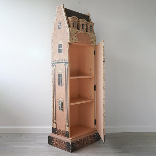 20th Century Maitland-Smith Dollhouse Georgian Townhouse Cabinet/Bar For Sale In New York - Image 6 of 18