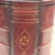 Late 20th Century Vintage Faux Leather Trompe l'Oeil Book Spine Wastebasket - Maitland-Smith Style For Sale - Image 5 of 9