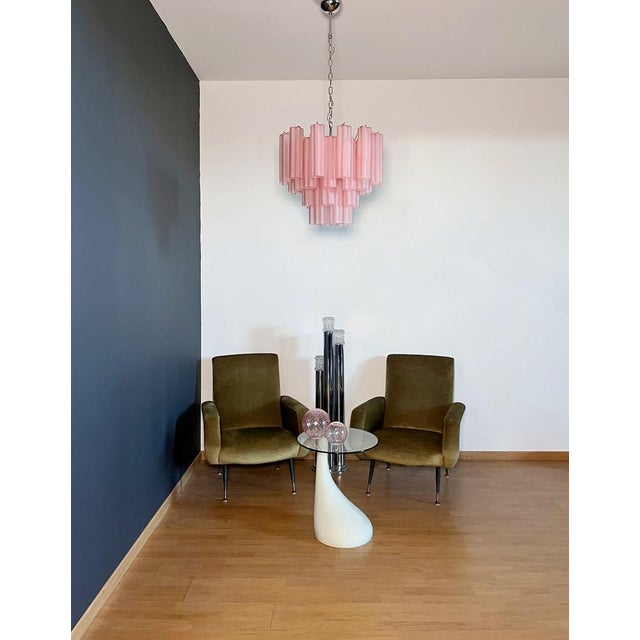 Murano Glass Tube Chandelier, 1990 For Sale - Image 11 of 18