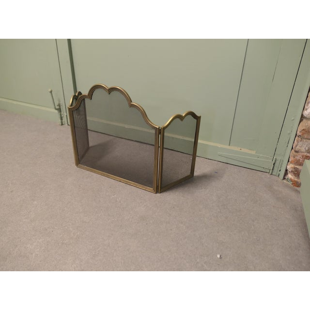 Italian Folding Brass Fire Guard, 1960 For Sale - Image 3 of 8