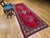 Red Vintage Persian Hamadan Wide Runner, Hand-Knotted Wool, Open Field Geometric Pattern, Red & Ivory. 4x10 For Sale - Image 8 of 18