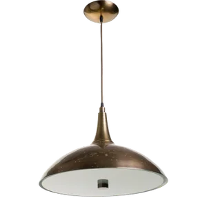 Paavo Tynell Style Antique Brass Pendant