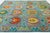 Contemporary Vibrant Oushak-Style Hand-Knotted Turquoise & Jewel-Tone Wool Rug For Sale In New York - Image 6 of 12