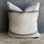 The Tinos pillow features an elevated neutral palette, highlighted by a beautiful slate blue/green. They make a warm...