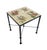 Metal Italian Contemporary Hand-Painted Ceramic Tile Parrot Bistro Table For Sale - Image 7 of 12