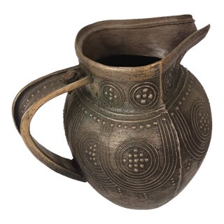 Early 20th Century West African Cast Bronze/Brass Pouring Vessel, Nigerian/Benin Tradition For Sale