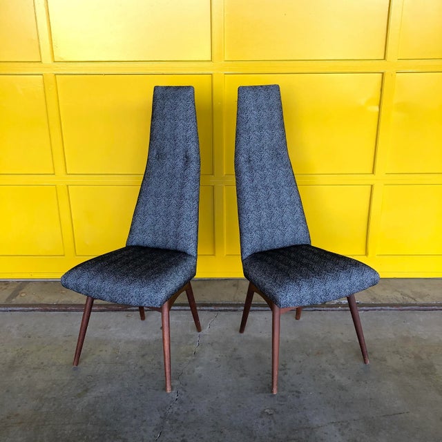 Adrian Pearsall High Back Dining Chairs 2051 -C - a Pair For Sale In Raleigh - Image 6 of 10