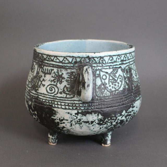 Vintage French Ceramic Pot by Jacques Blin, 1960s For Sale - Image 3 of 17