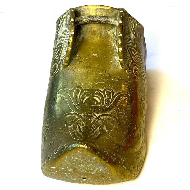 South American Spanish Colonial Brass Horse Saddle Stirrup For Sale In Denver - Image 6 of 9