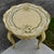 Italian Coffee Table Florentine Style Lacquered Painted Baroque Oval Tray 50s For Sale - Image 11 of 13