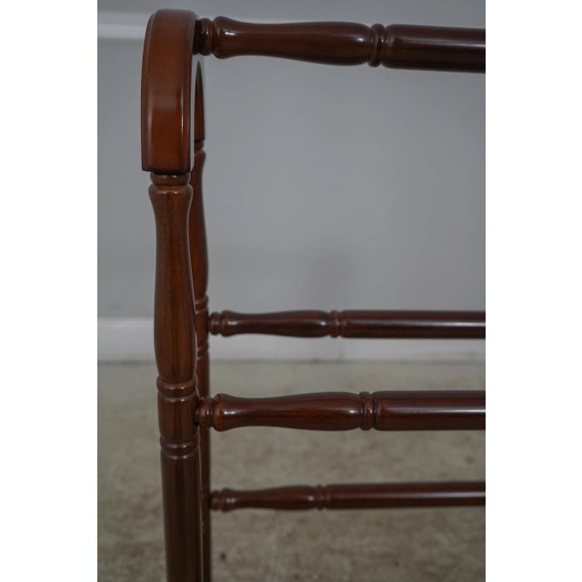 Brown Bombay Co Cherry Finish Quilt Rack For Sale - Image 8 of 12