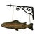 Brown Fish Trade Sign, 1960 For Sale - Image 8 of 8