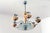 1940s Art Deco Chandelier in Chrome, 1930s For Sale - Image 5 of 14